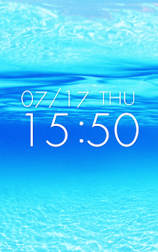 美しい水の壁紙 時計付き ライブ壁紙 Androidアプリ Applion
