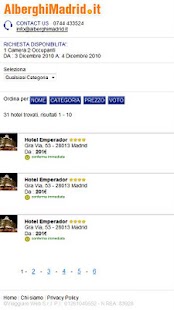 Madrid Hotels Alberghi Madrid Screenshots 1