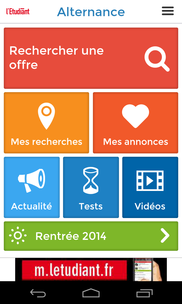 Contrat en alternance Screen 1