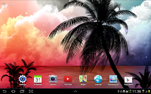 Tropical Night Live Wallpaper