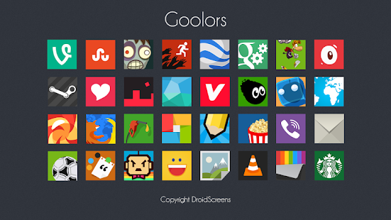 Goolors Square - icon pack - screenshot thumbnail