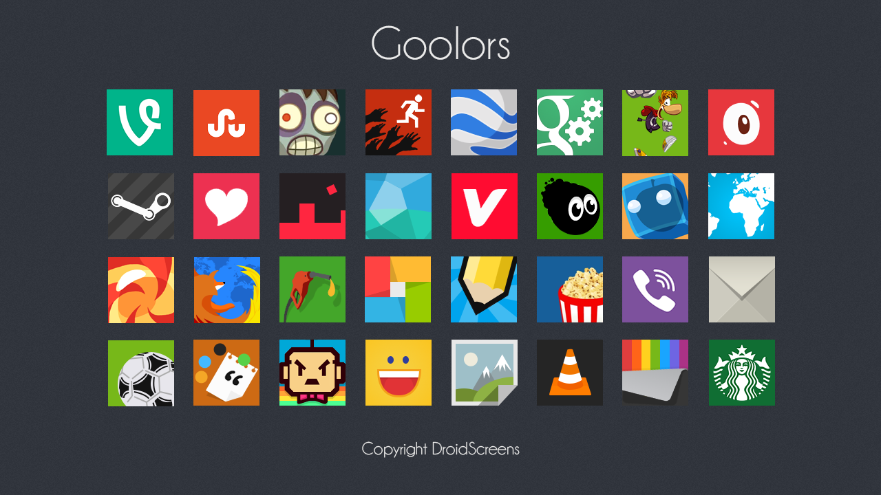 Goolors icons GO/Apex/Nova/ADW - screenshot