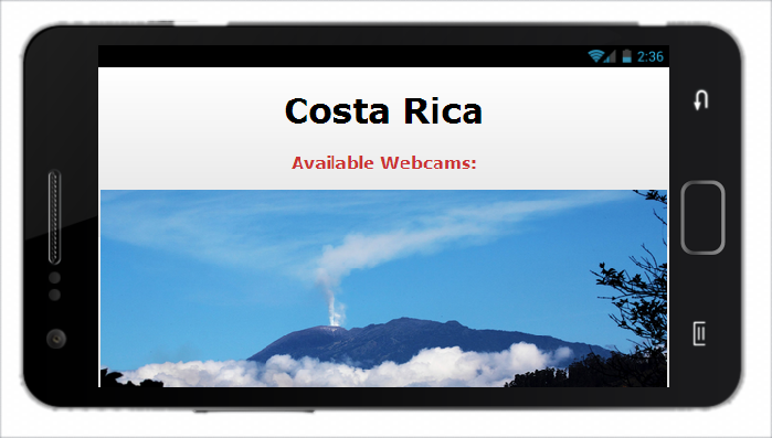 VCams - Volcano Webcams Screen 2