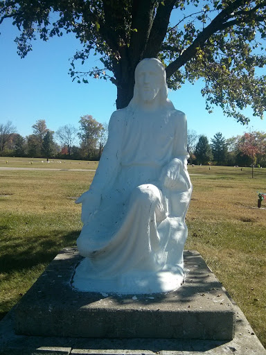 Jesus Kneeling Sculpture