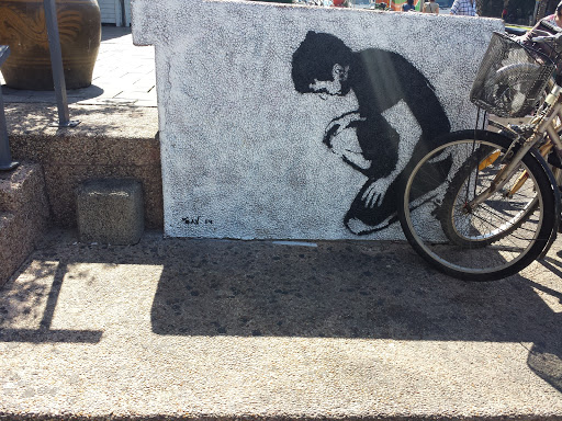 Praying Men Street Art 