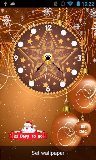 Christmas Clock Live Wallpaper