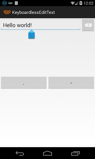 KeyboardlessEditText [Demo]