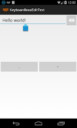 KeyboardlessEditText [Demo] poster 1