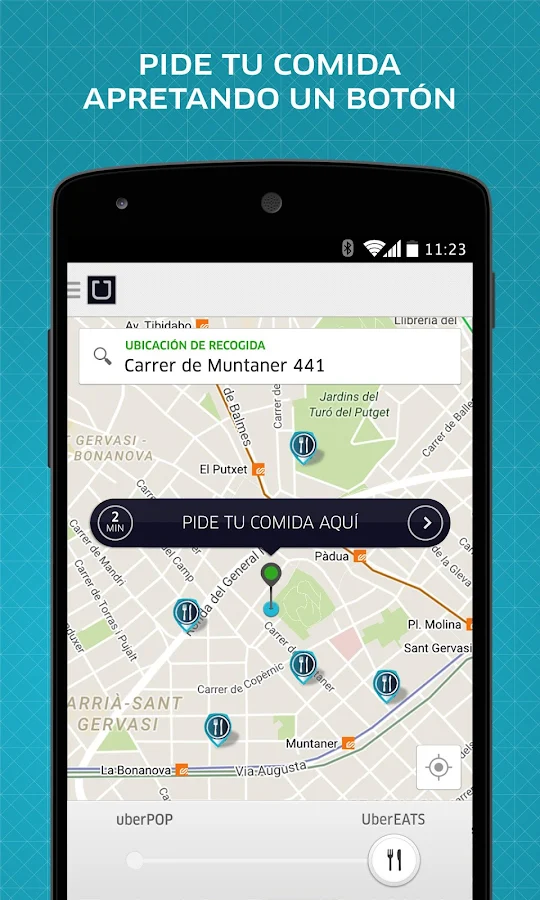   Uber: captura de pantalla 