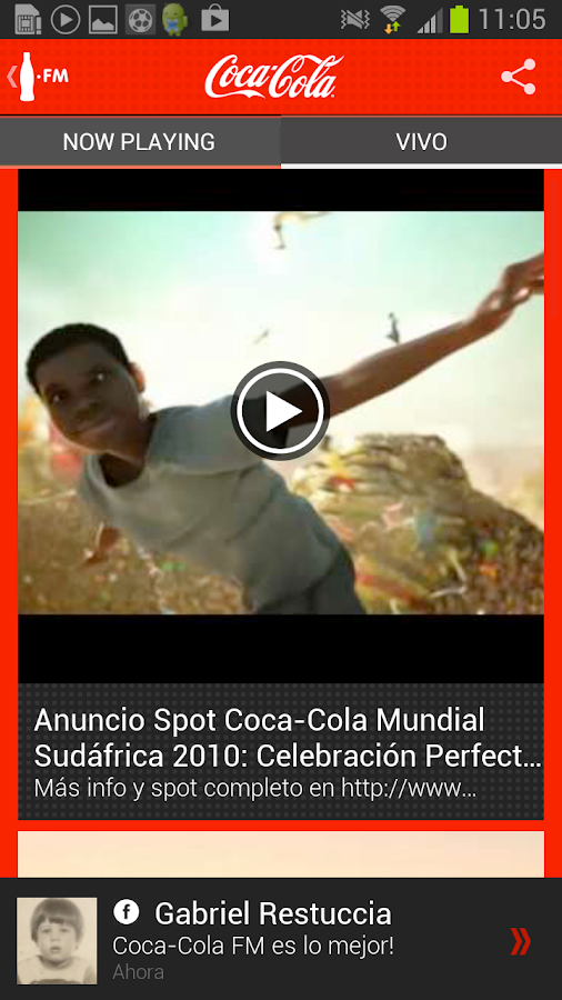 Coca-Cola FM Argentina - screenshot