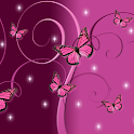 Pink Butterfly GO Launcher EX logo