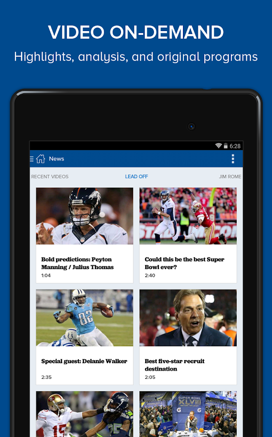 CBS Sports screenshot