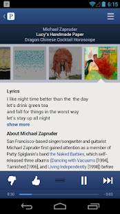 Pandora® internet radio - screenshot thumbnail