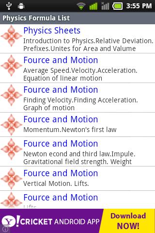 Ultimate Physics Formula