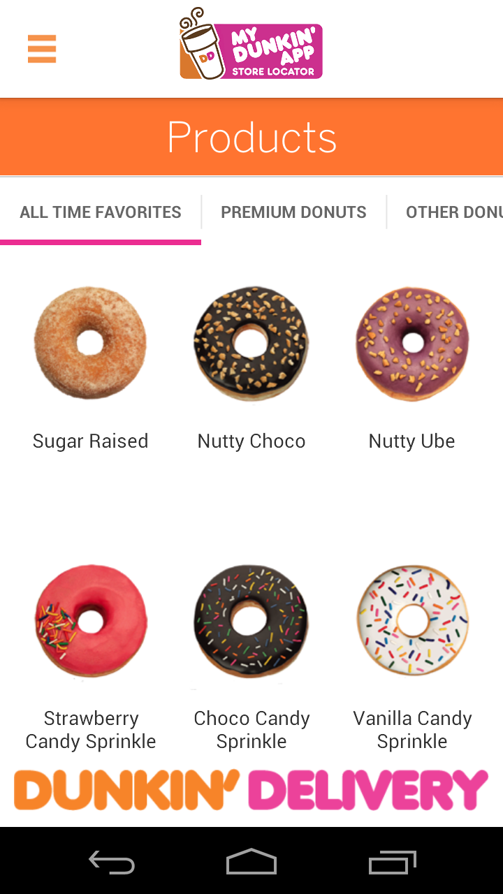 My Dunkin App Screen 3