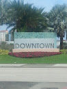 Downtown at the Gardens SW Sign