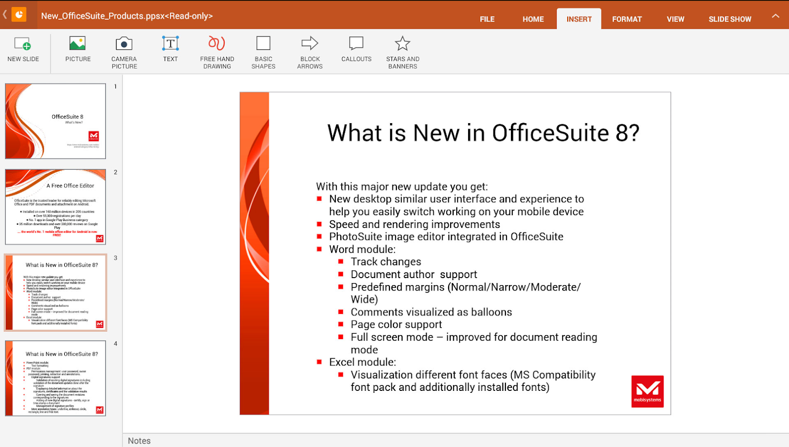 OfficeSuite Pro 8 + (PDF e HD) - screenshot
