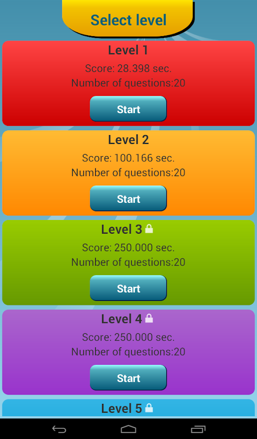 Hoofdsteden van landen Quiz Androidapps op