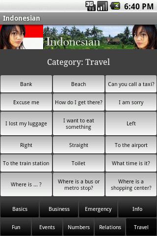 Android application Indonesian screenshort