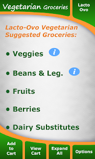 Free Download Vegetarian Grocery List APK