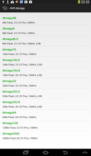 AVR Atmega Database - screenshot thumbnail