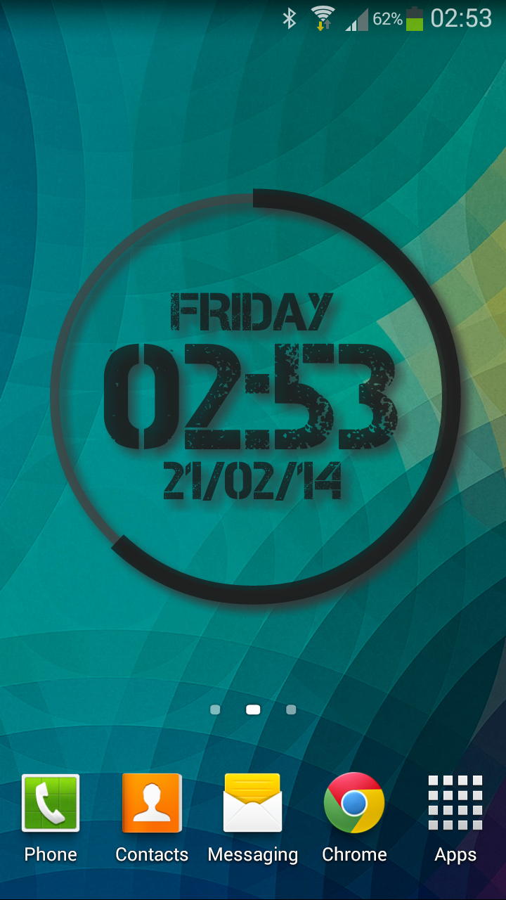 Android application Extreme Clock Pro wallpaper screenshort