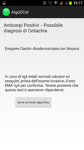 Algoritmo Diagnosi Celiachia