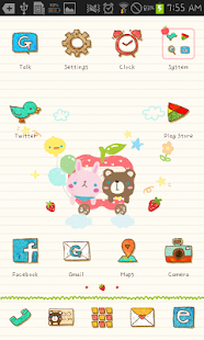 Happy Apple go launcher theme Screenshots 1
