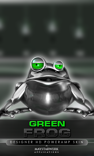 poweramp skin frog green