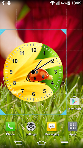 Ladybug Analog Clock