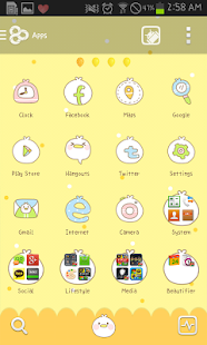 How to download Yellow Chick go launcher theme 1.2 unlimited apk for bluestacks