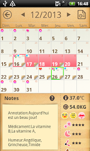 Calendrier Période - screenshot thumbnail