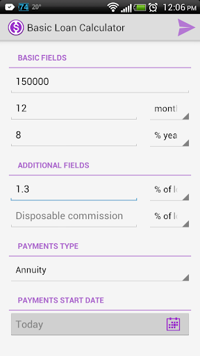 Basic Loan Calculator