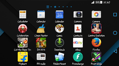 XZ Blue On Black Theme Xperia poster 13