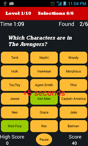 Movie Characters Quiz