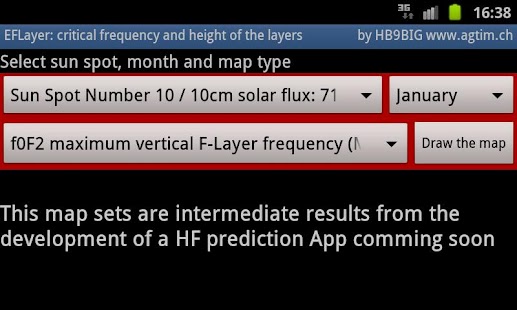 E-F-Layer frequency and height Screenshots 0