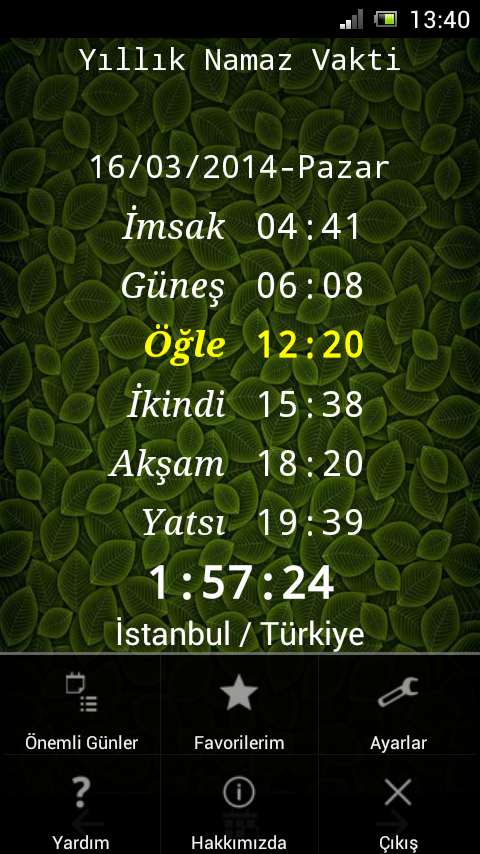 ramadan prayer times in turkey
