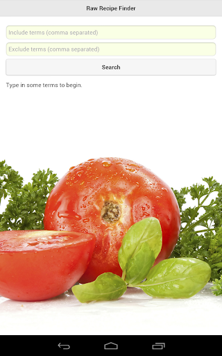 Raw Recipe Finder