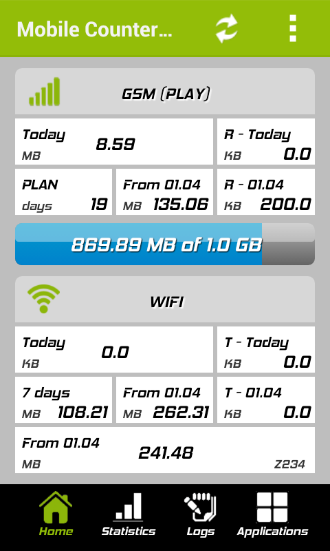 Mobile Counter Pro - 3G, WIFI - screenshot