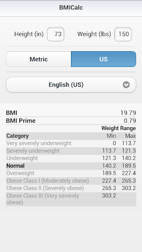 BMICalc - BMI Calculator