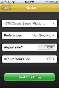 Taxi Mojo - Cab orders with li Screenshots 2