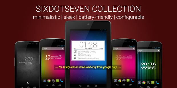 Free Download 6DOT7 BLOCK CLOCK LITE APK