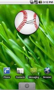 Baseball Analog Clock Widget Screenshots 1