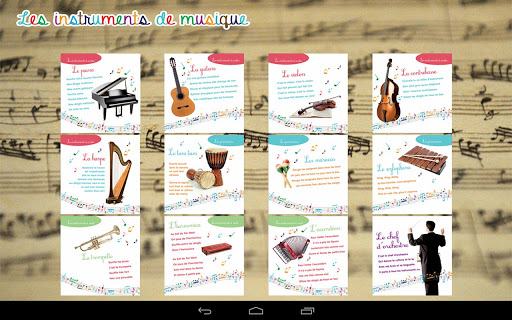 Imagier instruments de musique