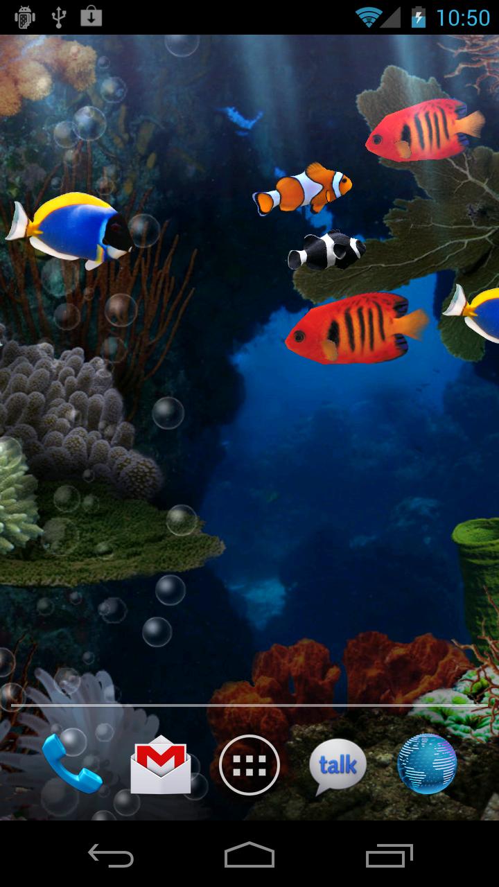 Android application Aquarium Live Wallpaper screenshort