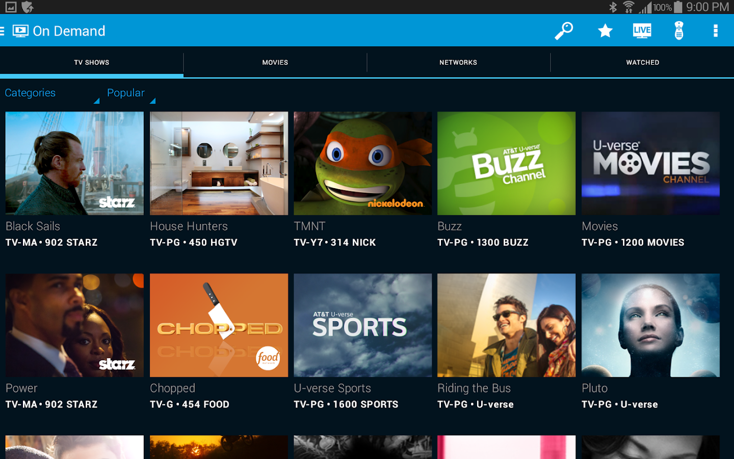 AT&T U-verse for Tablet - Android Apps on Google Play