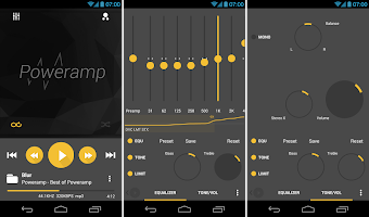 Skin for Poweramp v2 Flat Grey APK Screenshot Thumbnail #7