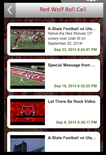 Red Wolf Roll Call Screen 2