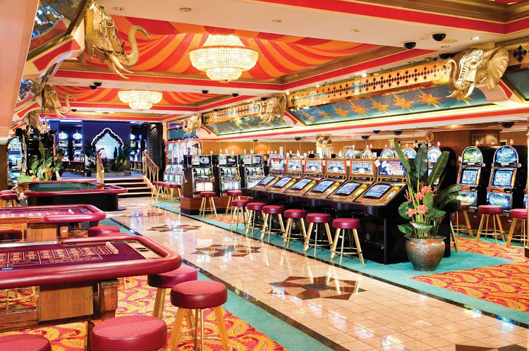 When you're feeling lucky, head to Norwegian Spirit's Maharajah's Casino on deck 7 to play the slots and game tables.