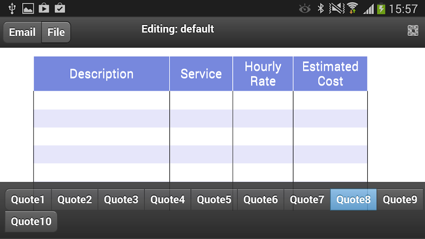 Price Quotes Screen 3